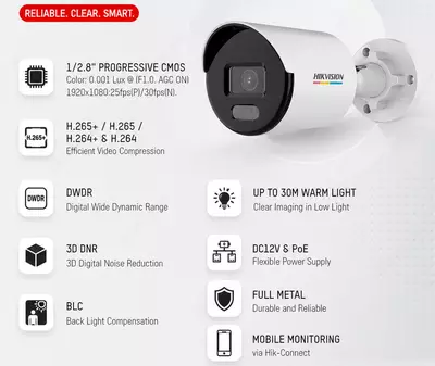 IP videokuzatuv kamerasi DS-2CD1027G2-L (2.8mm)